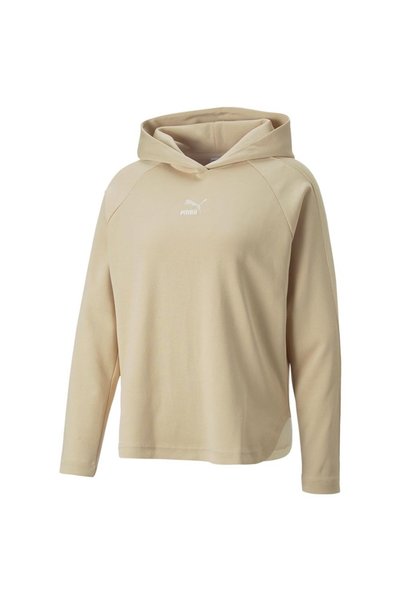 Puma Γυναικείο T7 Χαλαρό Φούτερ με Κουκούλα DK S