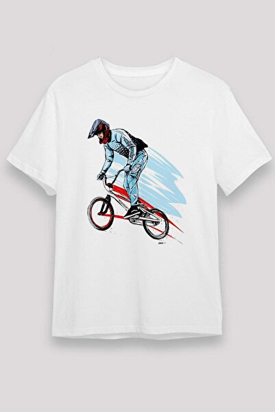 Darkhane Bicycle White Unisex T-Shirt T-Shirt