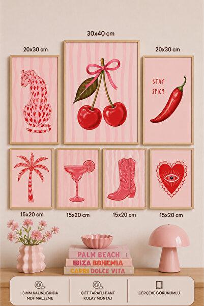 UNT 7-Piece Frame-Looking Modern Painting Set |   Retro & Pop Art |   Living ...