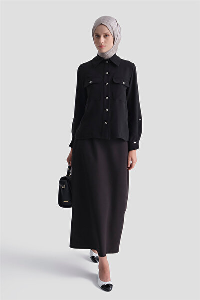 Armine Pencil Skirt Black
