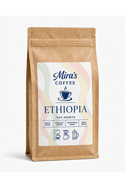 Mira's Coffee قهوة إثيوبية أحادية المصدر 1000 جرام (مطحونة أو على شكل حبوب)