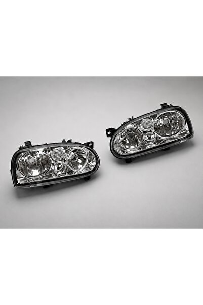 MAP Auto Teile 2 x VW GOLF 3 MK3 92-98 GOLF 4 TİPİ ŞEFFAF ÖN FAR SOL-SAĞ TAKIM