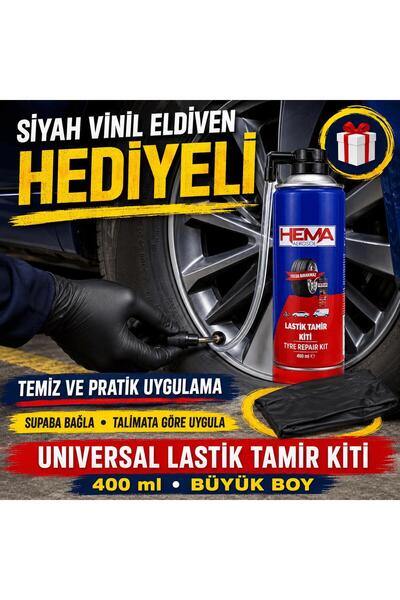 Oto Lastik Tamir Kiti - Universal Büyük Boy 400 ML