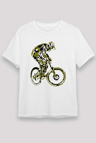 Darkhane تي شيرت أبيض للجنسين من Bicycle
