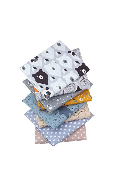 Morvena Picks Set țesătură matlasată din bumbac 100% cu imprimeu floral și ur...