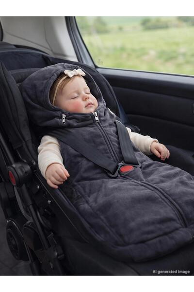 ubeybi 4 Seasons Baby Stroller and Baby Carrier 100% Cotton Footmuff 0-12 Mon...