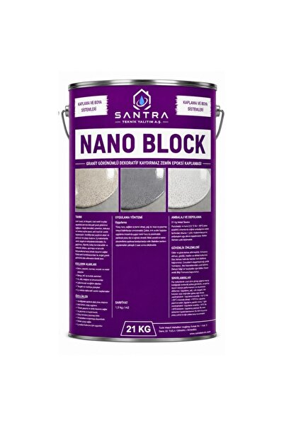 QUATTRO HOME NANO BLOCK Granit Görünümlü Dekoratif Kaydırmaz Zemin Kaplaması