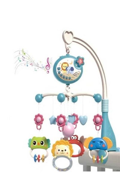 Qadro 360° Rotating Baby Rattles with Music and Projection