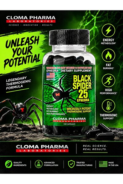 Black Spider Thermo Fat Burner Loss 100 Kapsül