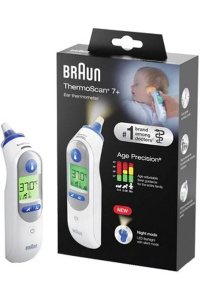 Braunability برون ثيرموسكان 7+، IRT6525WE مقياس حرارة بالأشعة تحت الحمراء مع ...