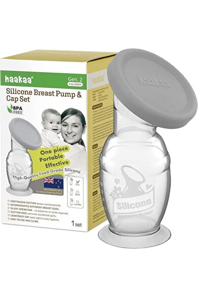 Haakaa Manual Breast Pump With Base 4Oz/100Ml+Lid