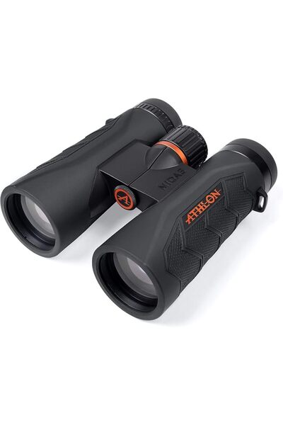 Athlon Optics مناظير ميداس G2 UHD سوداء 8x42 مع ميزة الراحة للعين للبالغين وا...
