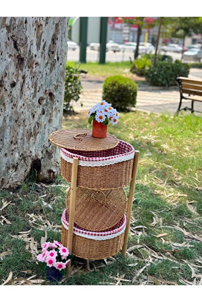 Rattan 2 katlı sebzelik