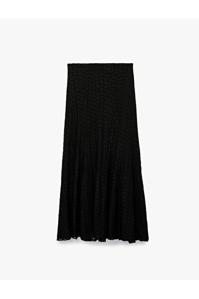 Koton Normal Bel Slim Fit Uzun Dantelli Etek