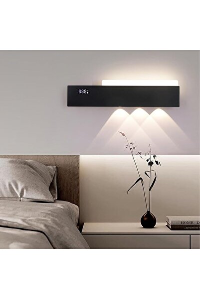 GENERAL (3000K, with temperature display function) LED black wall lamp lighti...