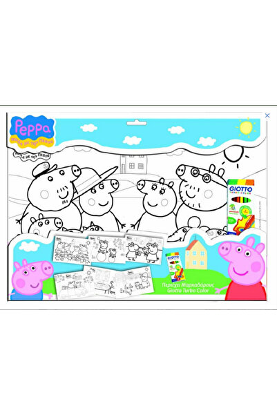 Uranian Poster Set 31X42 5Cm With 6Markers Peppa Pig 2Designs