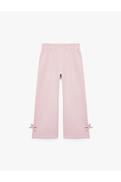 Koton Pantaloni de trening cu tiv larg, cu detaliu fundă