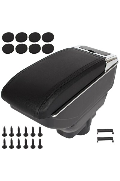 M MODECAR Cotieră Opel Corsa D 06-14 cu compartiment de depozitare PIELE NEAG...