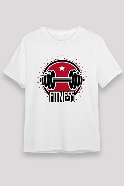 Darkhane Fitness White Unisex T-Shirt T-Shirt