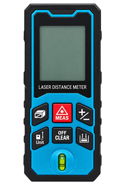 Beyhekim Hırdavat 50 Metre Lazer Metre Dijital Mesafe Ölçer Terazili ±2 mm Ha...
