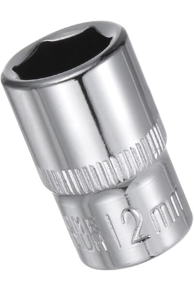 SYOSI 12mm 3/8" Square Drive Socket – 6-Point Metric Socket, Polished Chrom V...