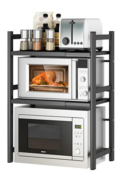 GGEROU Extendable Microwave Oven Rack,Microwave/Toaster Shelf Heavy Duty Stan...