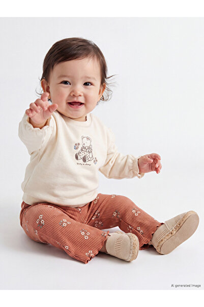 LC Waikiki Two Mt Shop Quality Lcw Baby Ecru Floral Baby Girl Set
