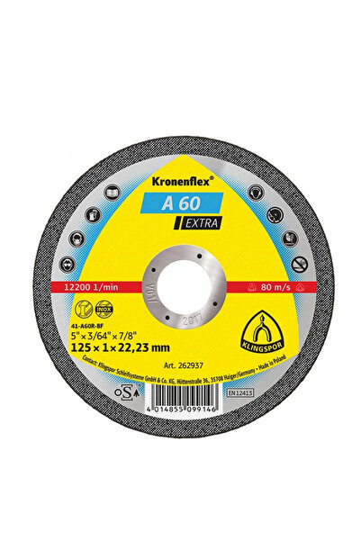 KLİNGSPOR Disc de tăiere Kronenflex A60 Extra pentru oțel inoxidabil și metal...