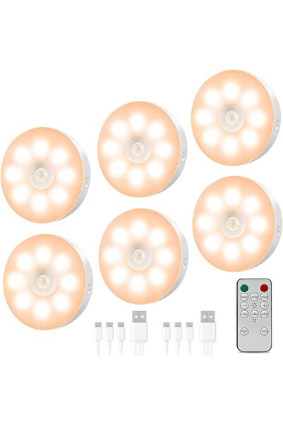 ANYUAN Puck Light,Cordless Under Cabinet Lights,with Rechargeable Battery Wir...