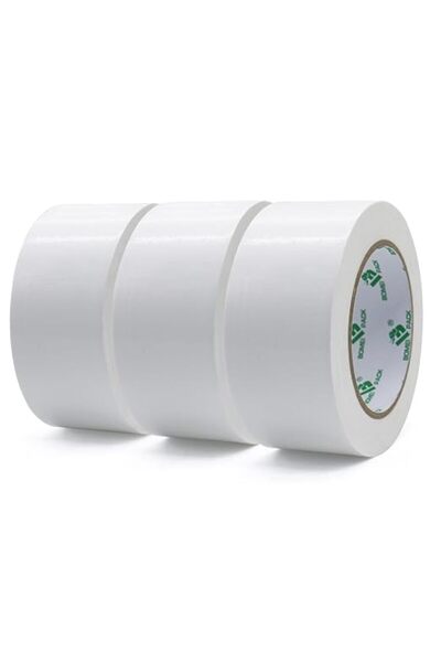 BOMEI PACK White Duct Tape 3 Rolls Reinforced Waterproof Heavy Duty 48mm x 32...