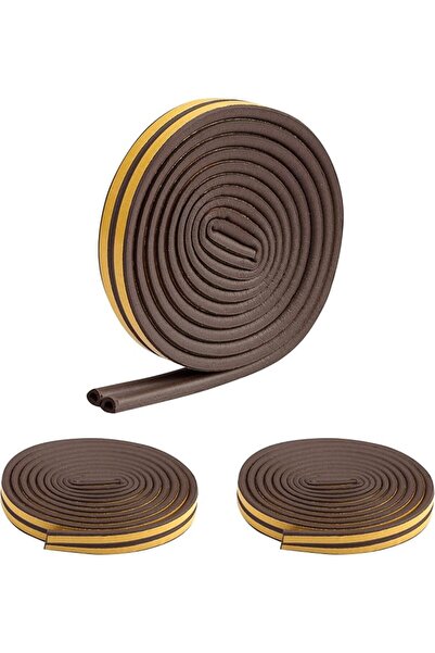 Lawazim Snail Sealing Strip -Set of 3, 2.5meter- D-Type Weather Stripping Sel...