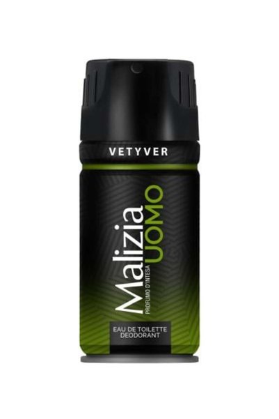 Malizia Uomo Malaysia Omo Deodorant Spray للرجال برائحة الفيتيفر 150 مل