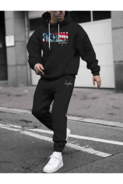 JENOLAN طقم هودي رجالي مطبوع من Alt Top Hoodies مقاس كبير من Boyfirend