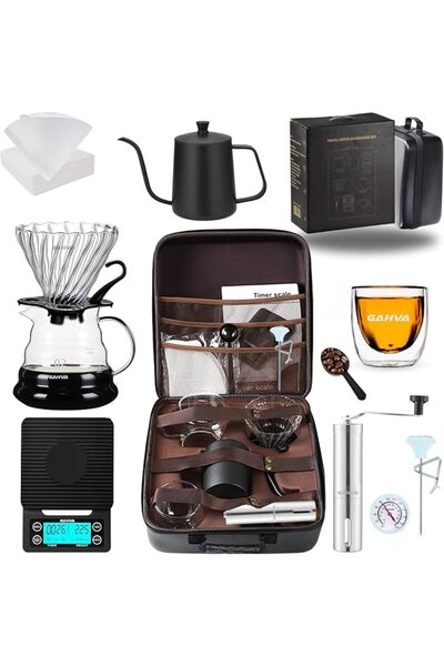 GAHVA Coffee Bag Set V60-Coffee Travel bag شنطة القهوه المختصه حقيبة ادوات ال...