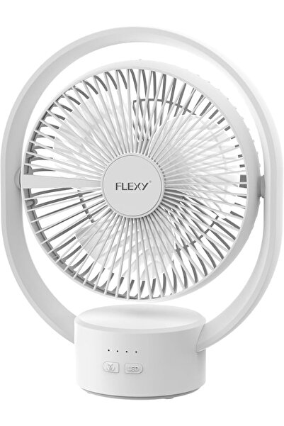 flexy ®   مروحة مكتبية قابلة لإعادة الشحن لتبريد قوي، مع زاوية قابلة للتعديل ...