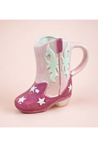 Gift Moda Ceramic Boot Mug Pink