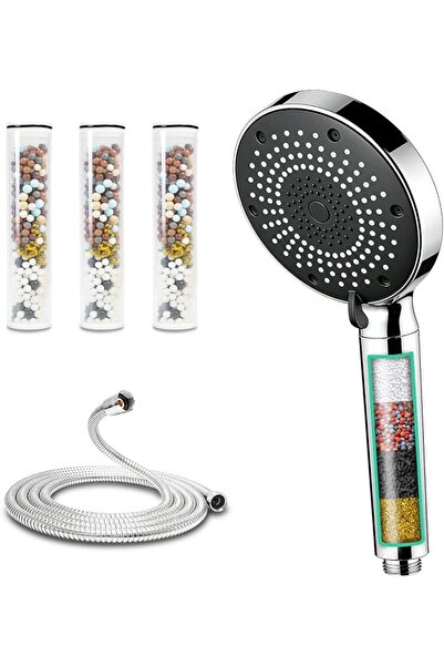 GENERAL رأس دش محمول عالي الضغط من سانيكاسا مع فلتر - 3 أوضاع (تدليك/مطر/رذاذ...