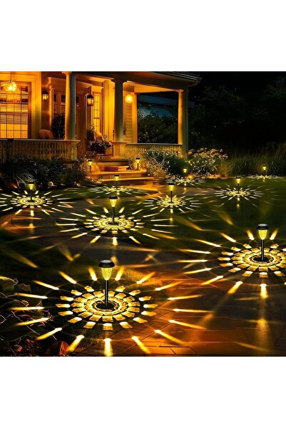 GIGALUMI 12 Pack Solar Lights Outdoor Waterproof, Pathway Lights Solar Powere...
