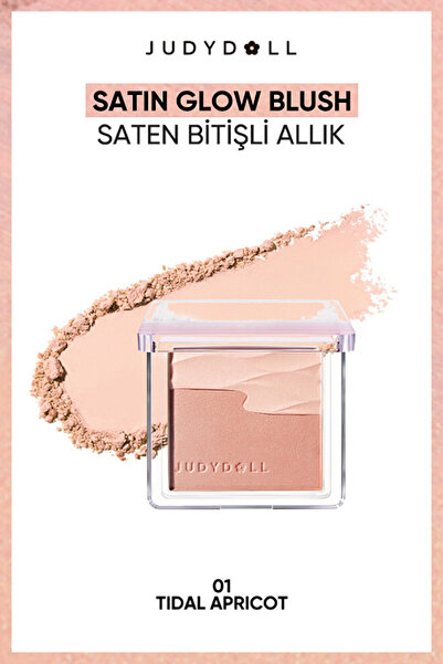 JUDYDOLL Satin Glow Işıltılı Allık 01 Tidal Apricot