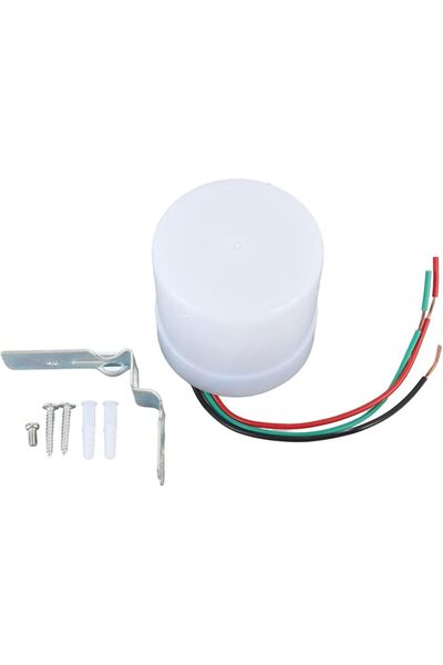 Hyuduo Light Control Sensor Outdoor, 25A Dusk to Dawn Photocell Hard Wired Au...