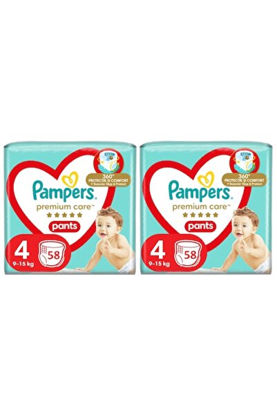 Pampers Scutece-chiloțel Premium Care, Cutie Mega, mărimea 4, 9-15 kg, 116 bucăți