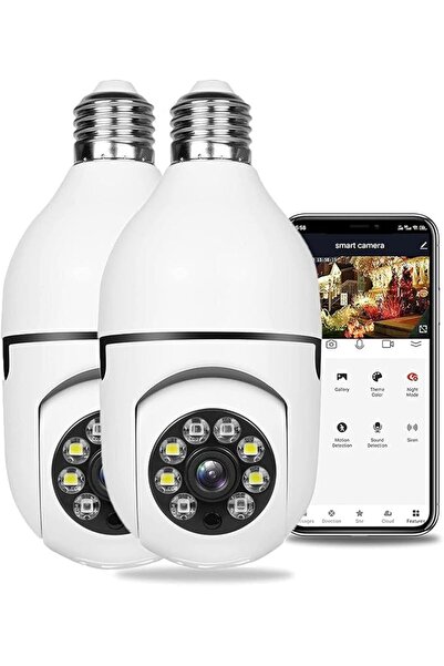 DaMohony Ball Camera, 360º WiFi, Night Vision with Light, E27, Bayonet Closur...