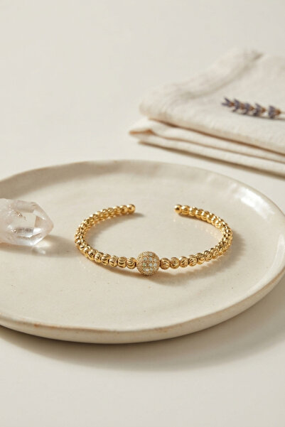 Skygo Gold Color Dorika Model Zircon Stone Women's Bracelet Tj-Bb8857
