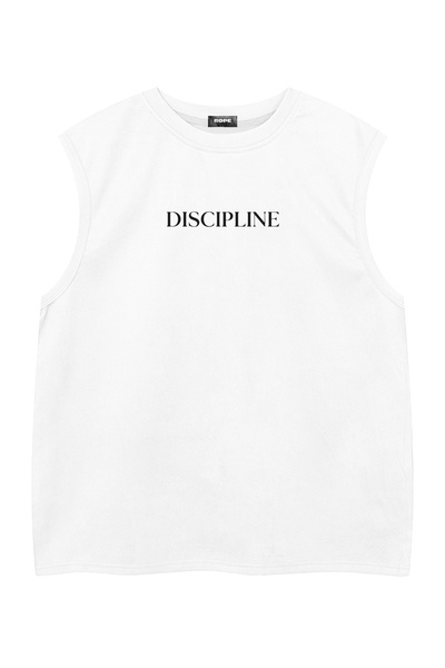 ROPE COUTURE Tricou sport fără mâneci, cu imprimeu în față și la spate, cu cr...