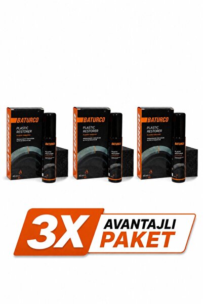BATURCO 3'li paket - Plastik Yenileyici Ve Onarıcı Seramik Kaplama 3x40ml
