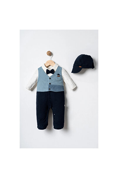 DIDuStore Mymi̇o Men's 0-3-6-9 Months Jumpsuit with Hat and Booties