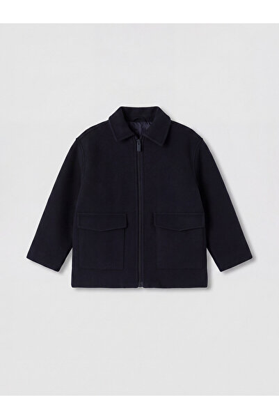 LC Waikiki Nevavm Farkıyla Lcw Kids Navy Blue Cashmere Plain Loose & Baggy Bo...