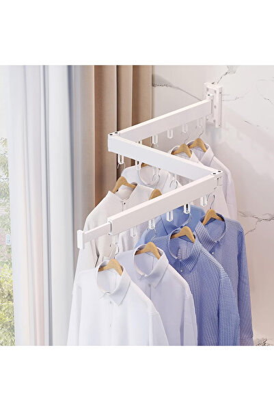 GGEROU Clothes Drying Rack, Wall Mounted Clothes Rack, Aluminum Alloy Folding...