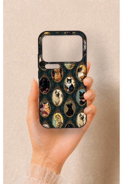 Vip Case حافظة سيليكون متوافقة مع هاتف Xiaomi Mi 17 Pro 5G بتصميم صور قطط عتيقة