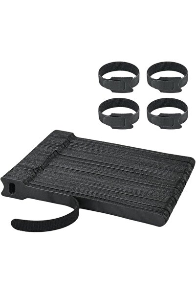 Bukela 110 PCS Reusable Cable Ties, 20 cm Hook Loop Straps Use, Cord Organize...
